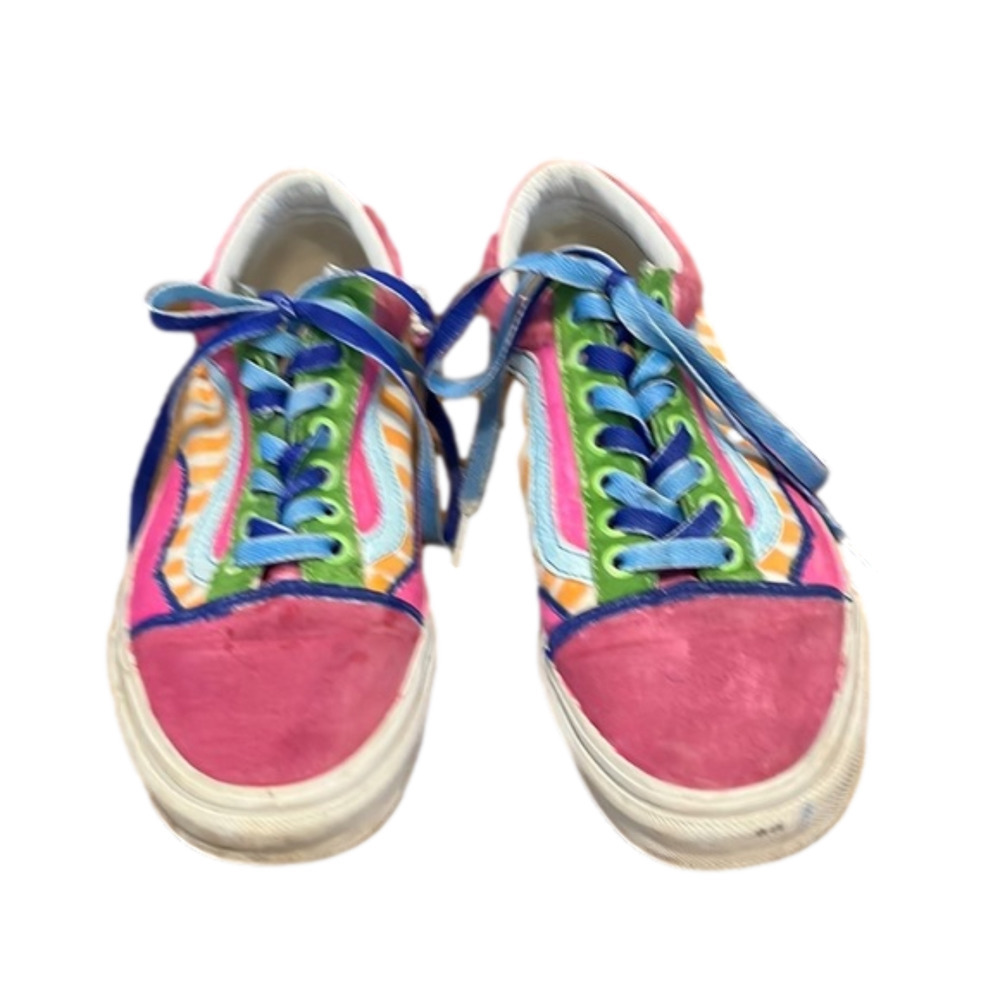 VANS sneakers hand painted with markers, size 7